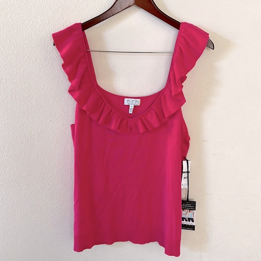 Sofia Vergara 2 Way Sweater Top